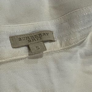 White Burberry polo shirt size S